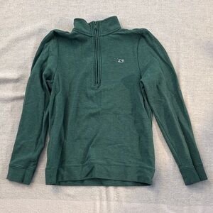 Vineyard Vines Green Kids Quarterzip